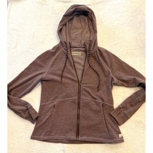 Avalanche‎ Outdoor Supply Co Womens Full Zip Hoodie Mauve Thumbholes Large